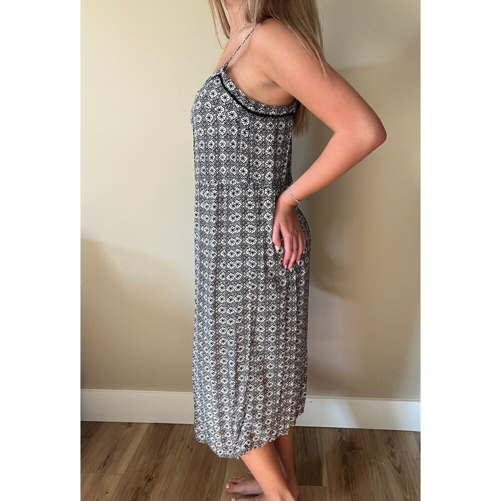 Y2K Vintage Ladies Black White Lightweight Halter Dress by H&M Divided sz 10 - Picture 5 of 5